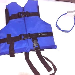 Child Boating vest and sunglasses